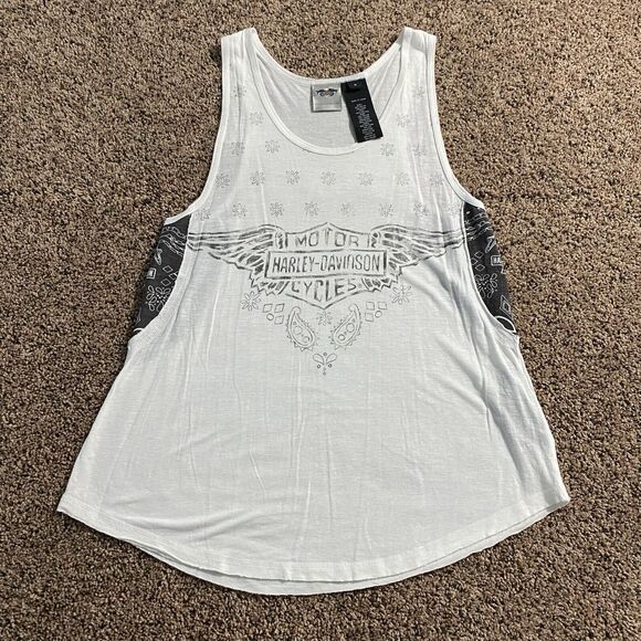 Harley-Davidson Tops - Harley Davidson Tank Top Women’s Small Bandanna Accent Sleeveless